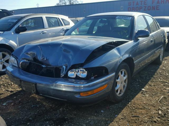 1G4CW54K714285144 - 2001 BUICK PARK AVENU BLUE photo 2