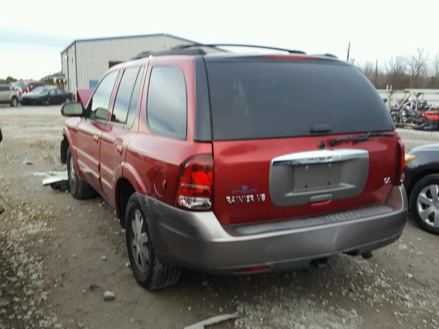 5GAES13P842251309 - 2004 BUICK RAINIER CX RED photo 3