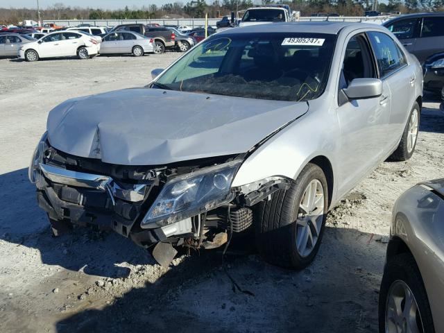 3FAHP0JGXAR285355 - 2010 FORD FUSION SEL SILVER photo 2