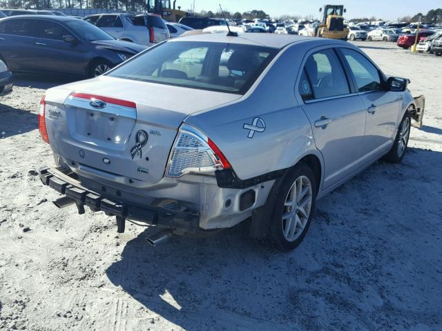 3FAHP0JGXAR285355 - 2010 FORD FUSION SEL SILVER photo 4