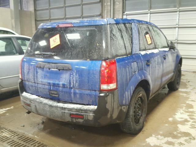 5GZCZ33D44S809612 - 2004 SATURN VUE BLUE photo 4