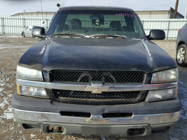 1GCEC14T83E324165 - 2003 CHEVROLET SILVERADO BLACK photo 9