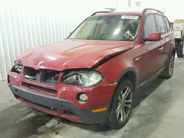 WBXPC93427WF29729 - 2007 BMW X3 3.0SI RED photo 2