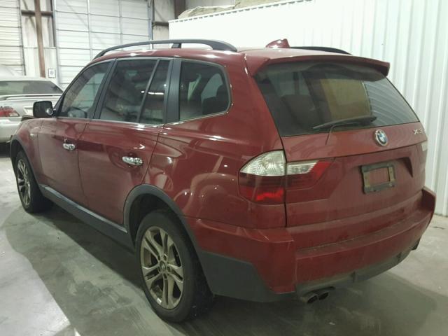 WBXPC93427WF29729 - 2007 BMW X3 3.0SI RED photo 3