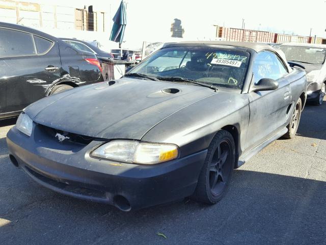 1FALP45X1VF182811 - 1997 FORD MUSTANG GT BLACK photo 2