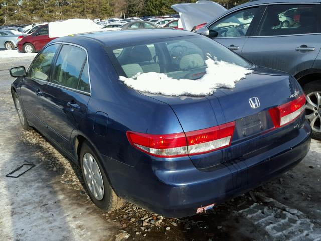 1HGCM56343A128483 - 2003 HONDA ACCORD LX BLUE photo 3