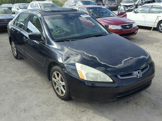 1HGCM66894A020377 - 2004 HONDA ACCORD EX BLACK photo 1