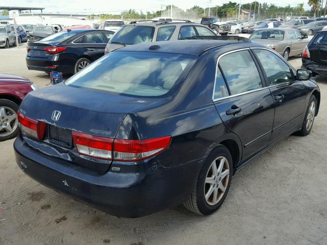 1HGCM66894A020377 - 2004 HONDA ACCORD EX BLACK photo 4