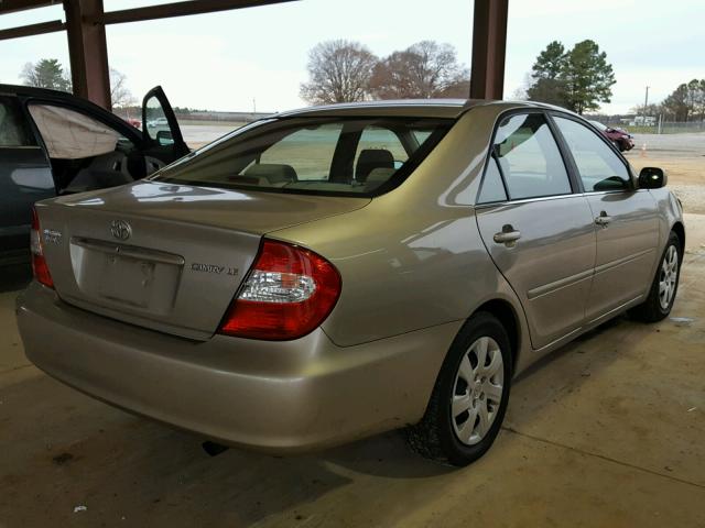 4T1BE32K83U708290 - 2003 TOYOTA CAMRY LE ოქროსფერი ფოტო 4