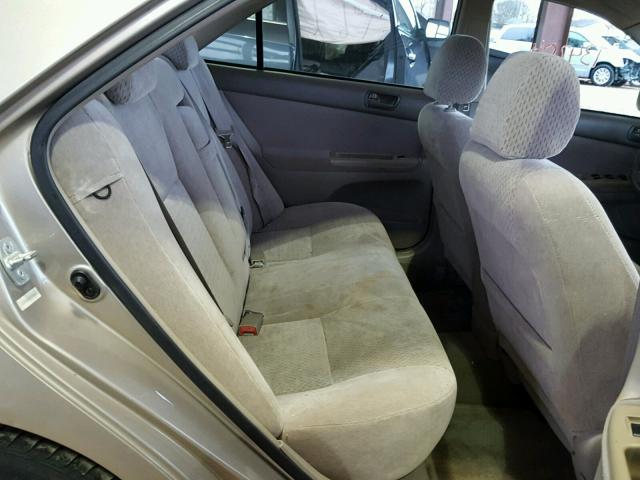 4T1BE32K83U708290 - 2003 TOYOTA CAMRY LE ოქროსფერი ფოტო 6