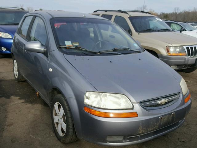 KL1TD66686B669752 - 2006 CHEVROLET AVEO BASE GRAY photo 1