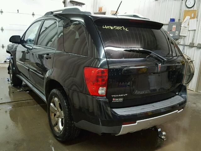 2CKDL33F786314072 - 2008 PONTIAC TORRENT BLACK photo 3