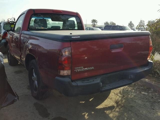 5TENX22N56Z311969 - 2006 TOYOTA TACOMA MAROON photo 3