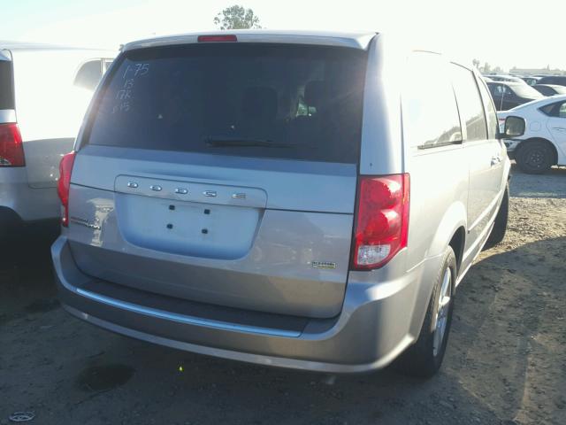 2C4RDGBG9DR763161 - 2013 DODGE GRAND CARA GRAY photo 4