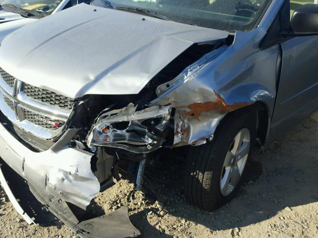 2C4RDGBG9DR763161 - 2013 DODGE GRAND CARA GRAY photo 9