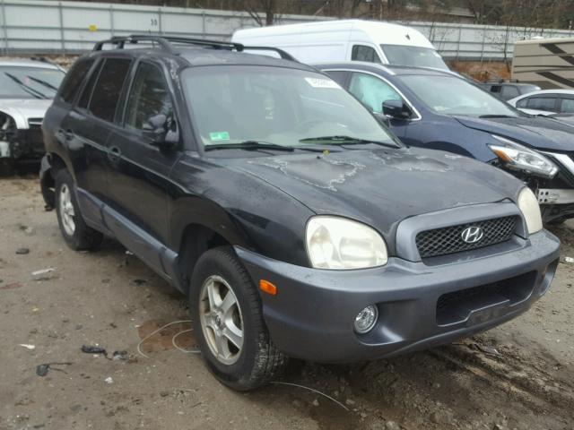 KM8SC13D54U724913 - 2004 HYUNDAI SANTA FE G BLACK photo 1