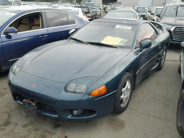 JA3AM44H3VY000680 - 1997 MITSUBISHI 3000 GT GREEN photo 2