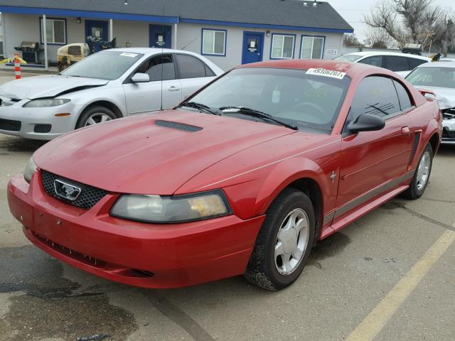 1FAFP40431F156599 - 2001 FORD MUSTANG RED photo 2