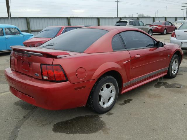 1FAFP40431F156599 - 2001 FORD MUSTANG RED photo 4