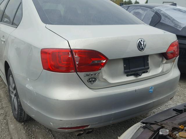 3VW1K7AJ0BM376807 - 2011 VOLKSWAGEN JETTA BASE BEIGE photo 9