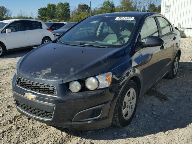 1G1JA5SH7D4228733 - 2013 CHEVROLET SONIC LS BLACK photo 2