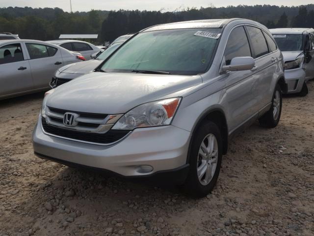 5J6RE3H78AL013391 - 2010 HONDA CR-V EXL SILVER photo 2