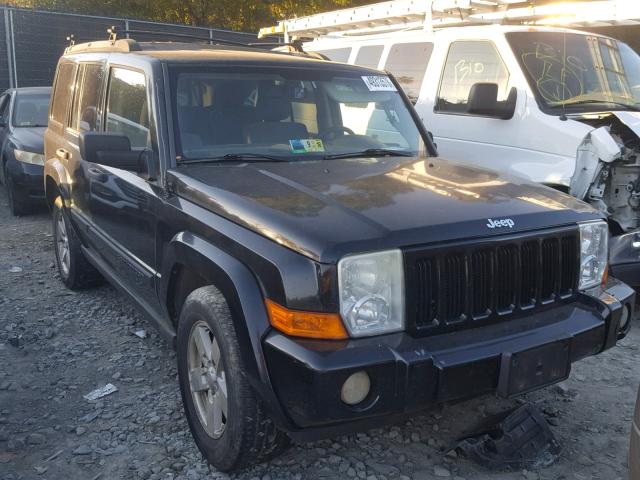 1J8HG48N36C179284 - 2006 JEEP COMMANDER BLACK photo 1