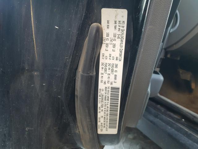 1J8HG48N36C179284 - 2006 JEEP COMMANDER BLACK photo 10