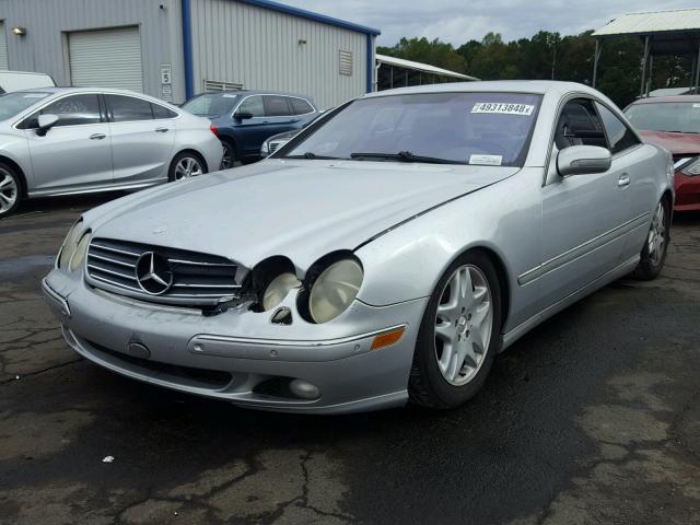 WDBPJ75J42A019684 - 2002 MERCEDES-BENZ CL 500 SILVER photo 2