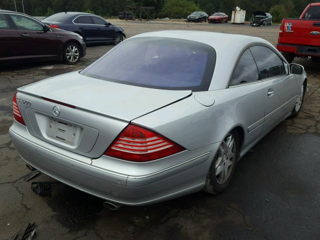 WDBPJ75J42A019684 - 2002 MERCEDES-BENZ CL 500 SILVER photo 4