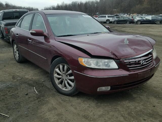 KMHFC46F98A316891 - 2008 HYUNDAI AZERA SE RED photo 1