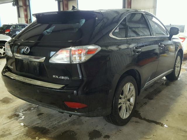 JTJZB1BA5A2002715 - 2010 LEXUS RX 450H BLACK photo 4