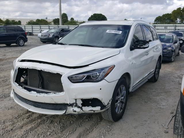 5N1AL0MN6GC514554 - 2016 INFINITI QX60 WHITE photo 2