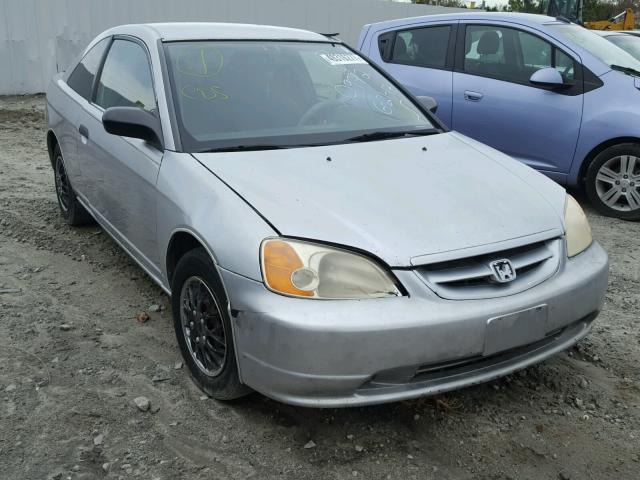 1HGEM22521L070972 - 2001 HONDA CIVIC LX SILVER photo 1