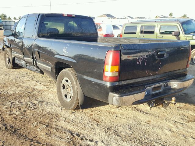 1GCEC19V82E118613 - 2002 CHEVROLET SILVERADO BLACK photo 3