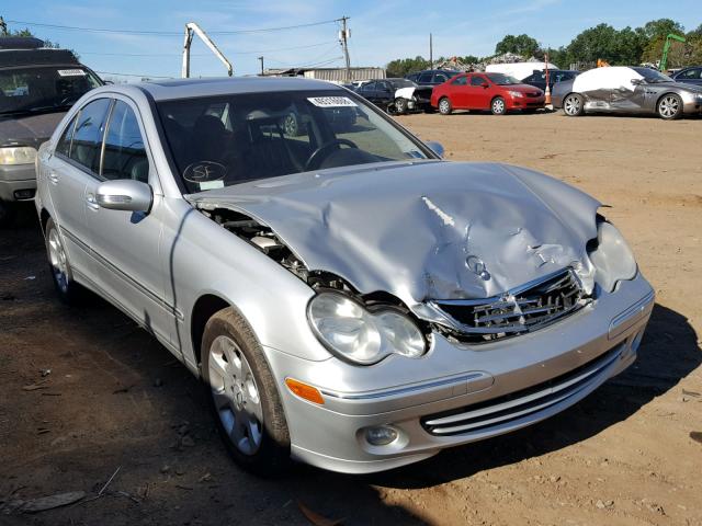 WDBRF81J75F632542 - 2005 MERCEDES-BENZ C 240 4MAT SILVER photo 1