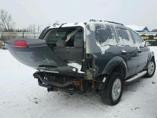 1D8HB48N45F526173 - 2005 DODGE DURANGO SL GRAY photo 4