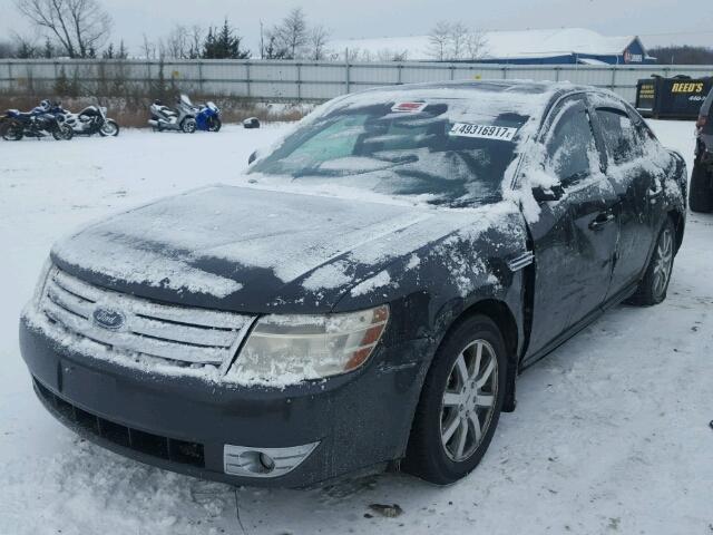 1FAHP24W28G134641 - 2008 FORD TAURUS SEL BLACK photo 2