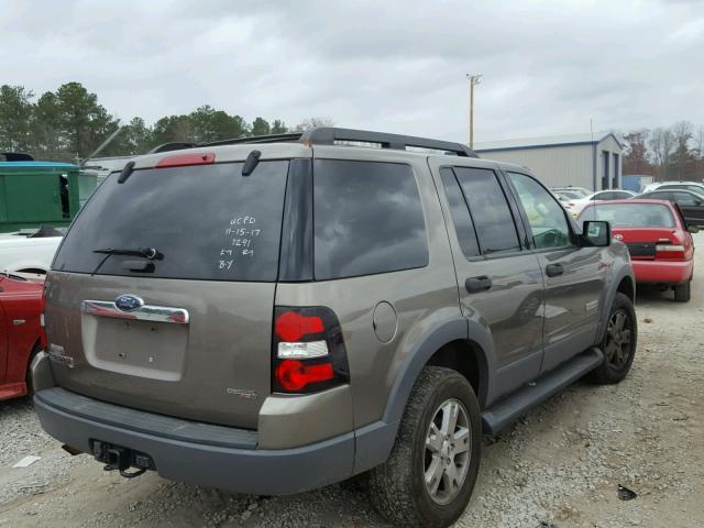 1FMEU63E06UB15232 - 2006 FORD EXPLORER X BROWN photo 4