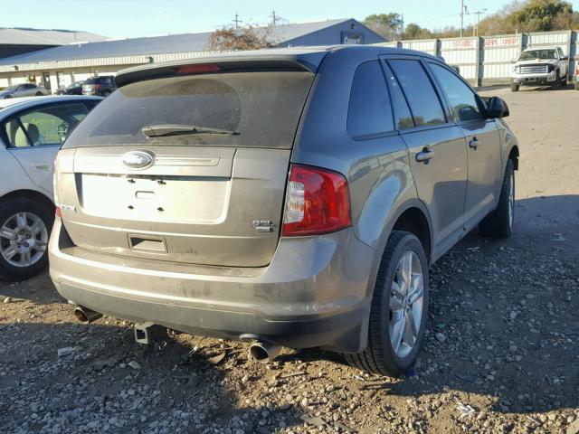 2FMDK4JC9DBA21764 - 2013 FORD EDGE SEL CHARCOAL photo 4