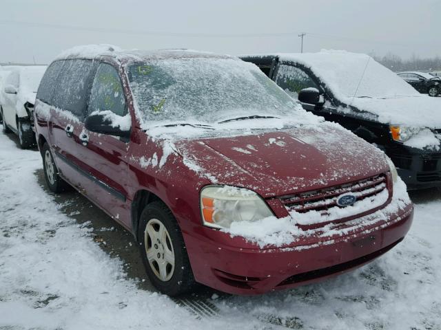 2FMZA51625BA56222 - 2005 FORD FREESTAR S RED photo 1