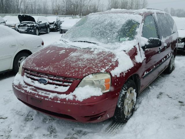 2FMZA51625BA56222 - 2005 FORD FREESTAR S RED photo 2