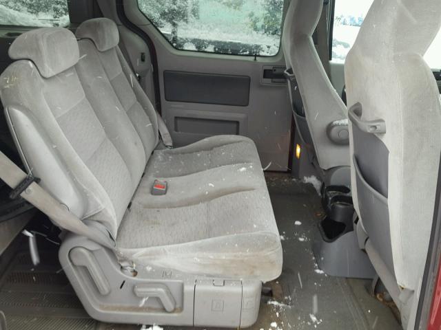 2FMZA51625BA56222 - 2005 FORD FREESTAR S RED photo 6