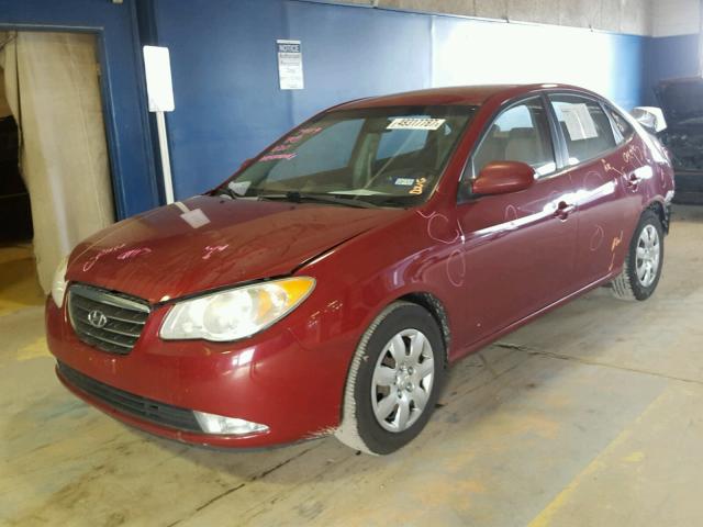 KMHDU46D87U200713 - 2007 HYUNDAI ELANTRA GL RED photo 2