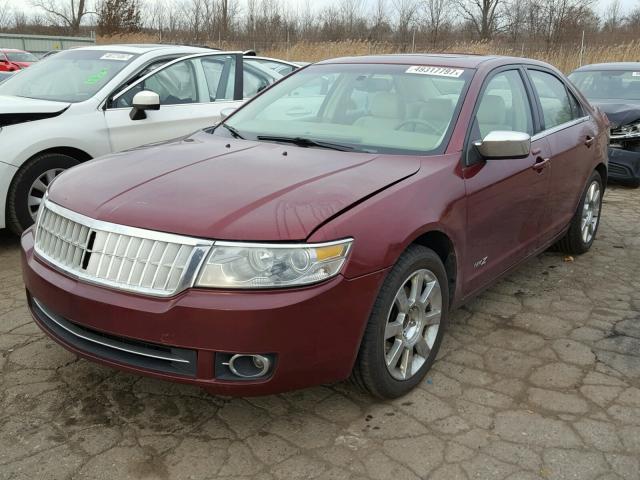 3LNHM28T47R630983 - 2007 LINCOLN MKZ RED photo 2