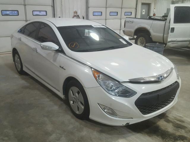 KMHEC4A48BA006692 - 2011 HYUNDAI SONATA HYB WHITE photo 1