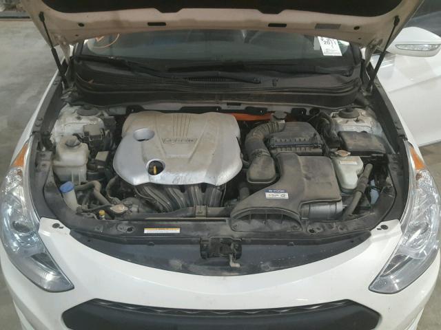 KMHEC4A48BA006692 - 2011 HYUNDAI SONATA HYB WHITE photo 7