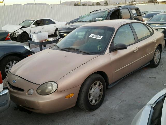 1FALP52U0TG301245 - 1996 FORD TAURUS GL BROWN photo 2