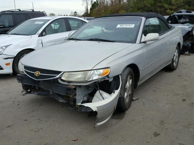 2T1FF28P11C523041 - 2001 TOYOTA CAMRY SOLA SILVER photo 2