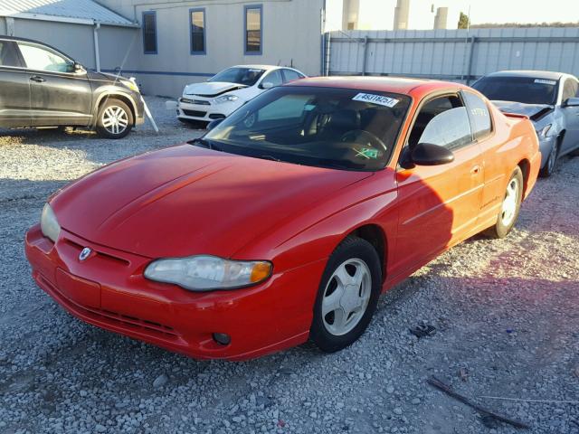 2G1WX12K9Y9302701 - 2000 CHEVROLET MONTE CARL RED photo 2